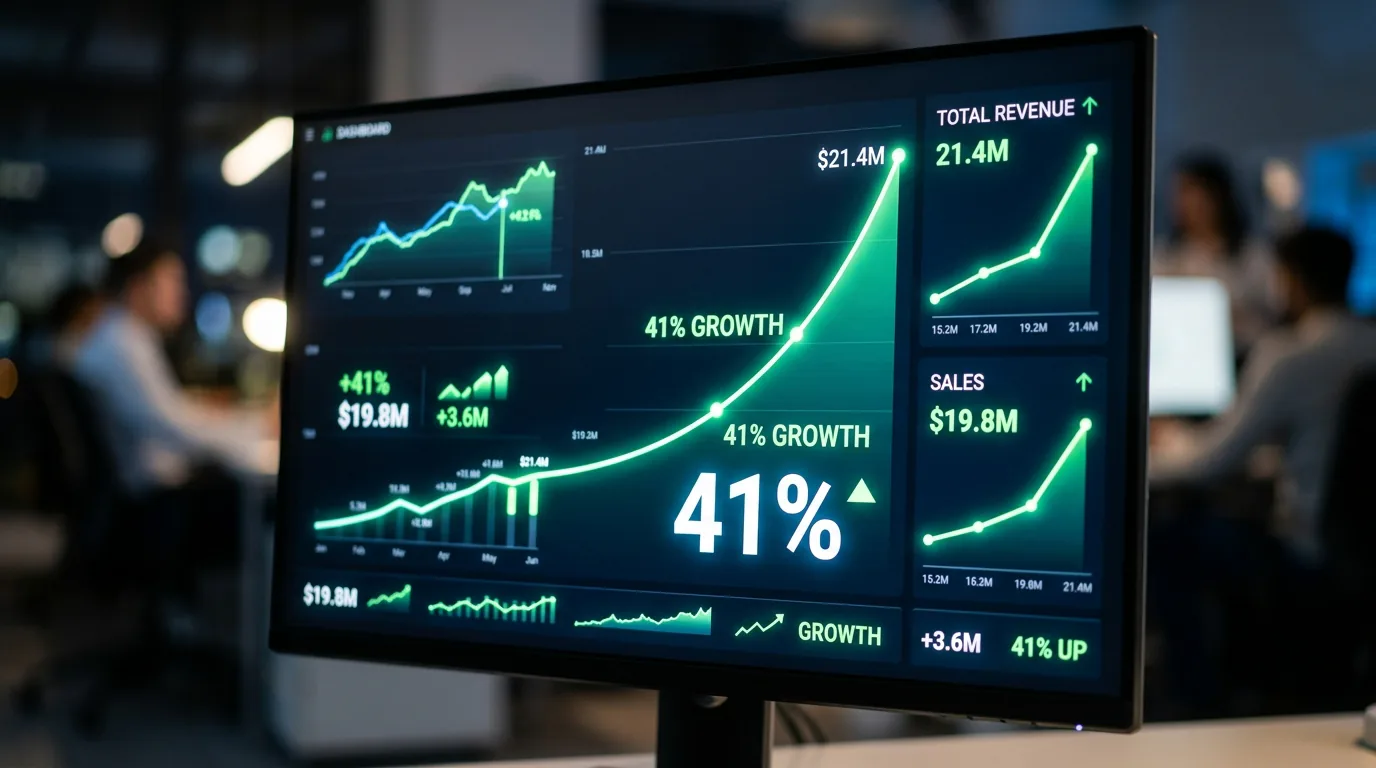 41% growth, two years running